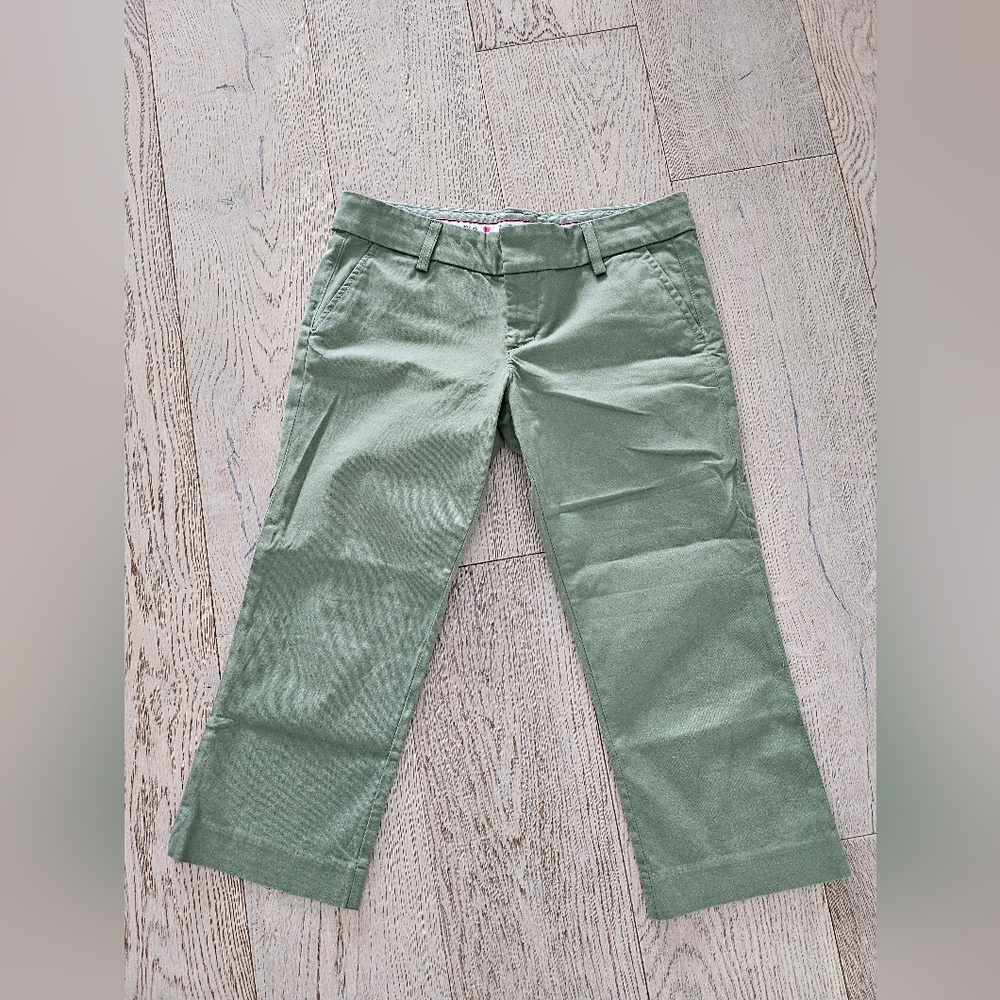 Juicy Couture VTG Army Green Crop Chino Pants Sz 4